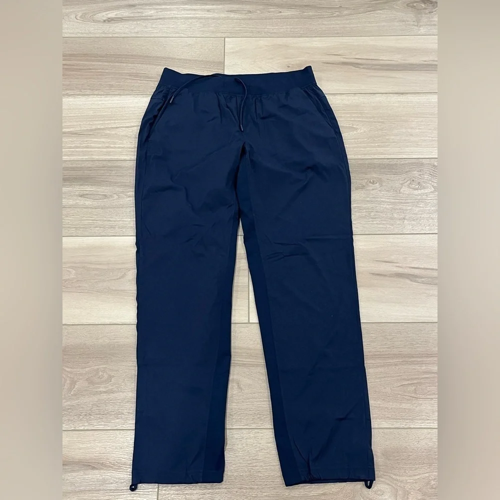 Lululemon Great Wall Pants Mens XL Lightweight Breathable Stretch Navy Blue